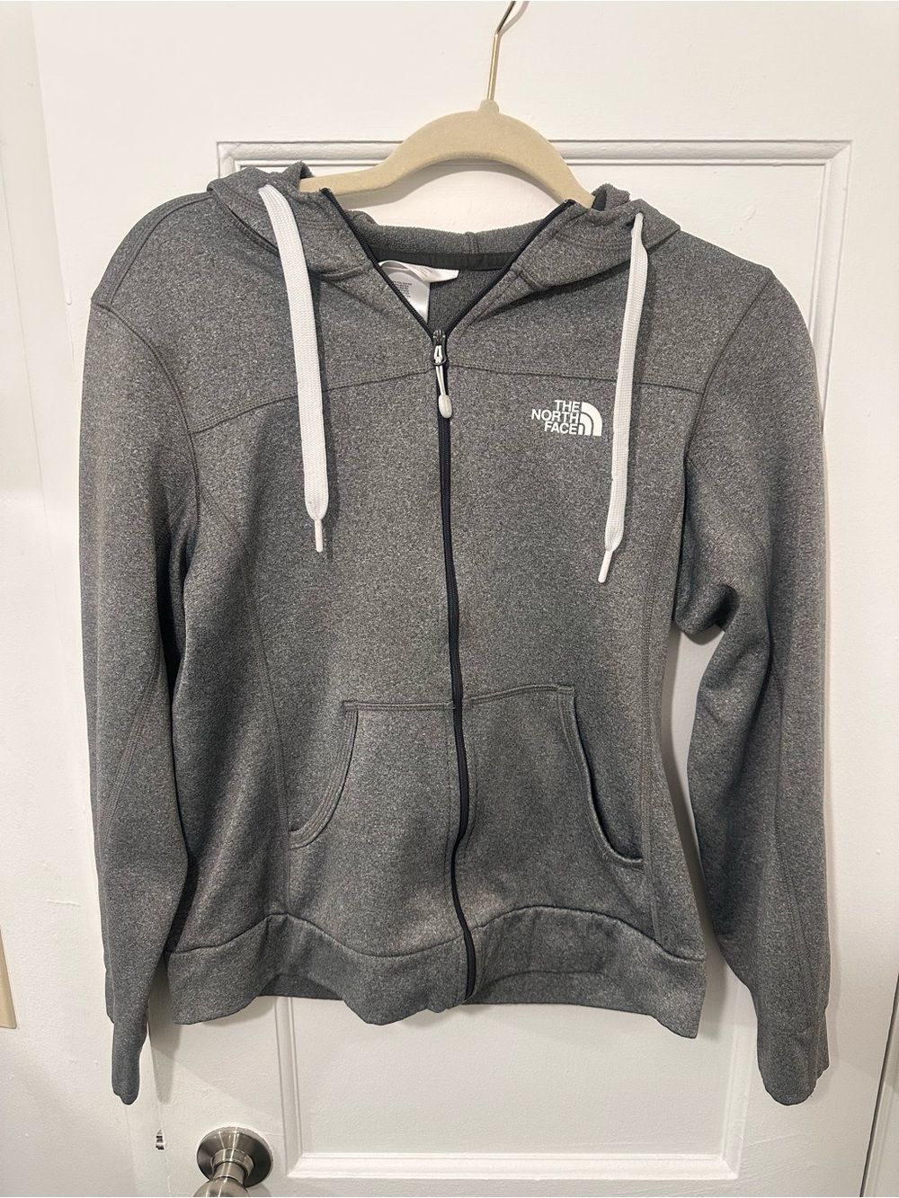 The North Face Women's Charcoal Gray Full-Zip Hoodie Jacket